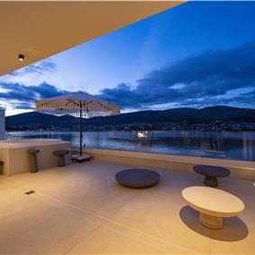 Selection of 5 bedroom seafront villas with heated pool on Ciovo near Trogir, sleeps 10